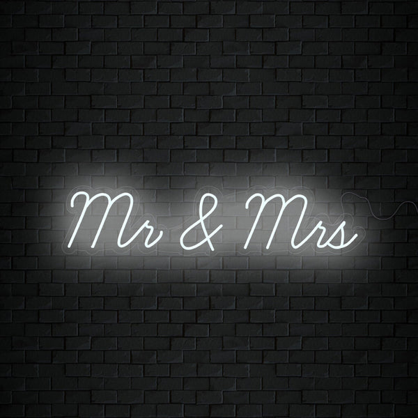 Mr and Mrs Neon Sign