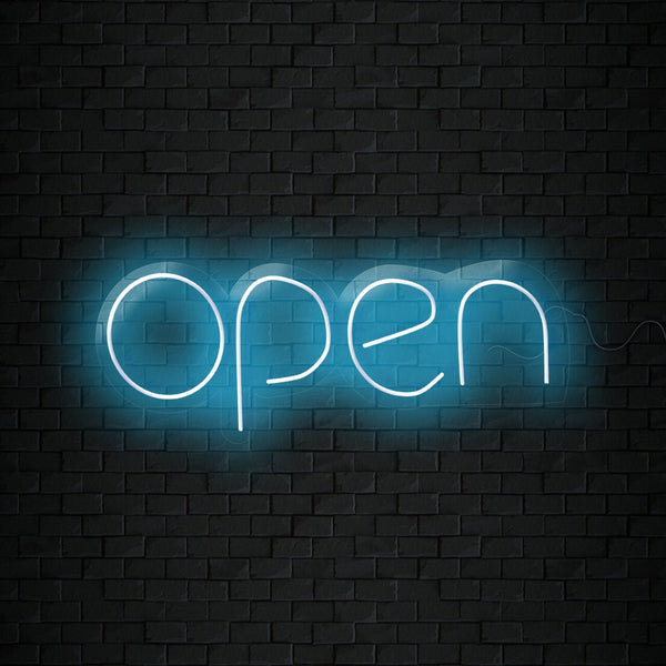 Open Neon Sign