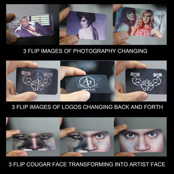 Lenticular 3D Cards - Zoom Effect