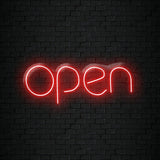Open Neon Sign