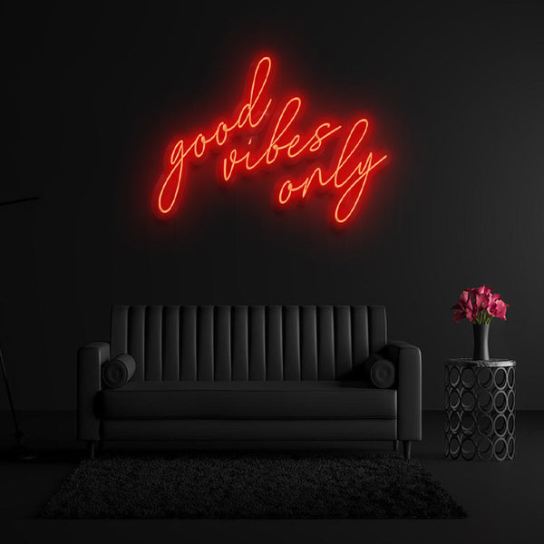 Good Vibes Only Neon Sign