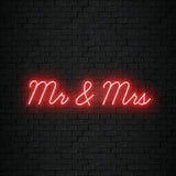 Mr and Mrs Neon Sign