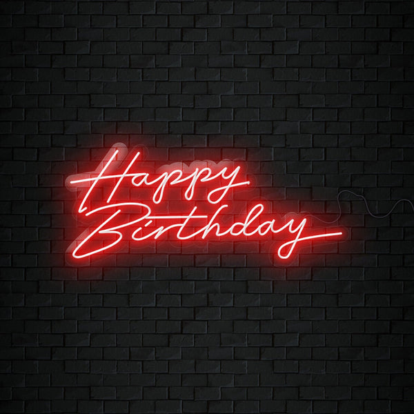 Happy Birthday Neon Sign