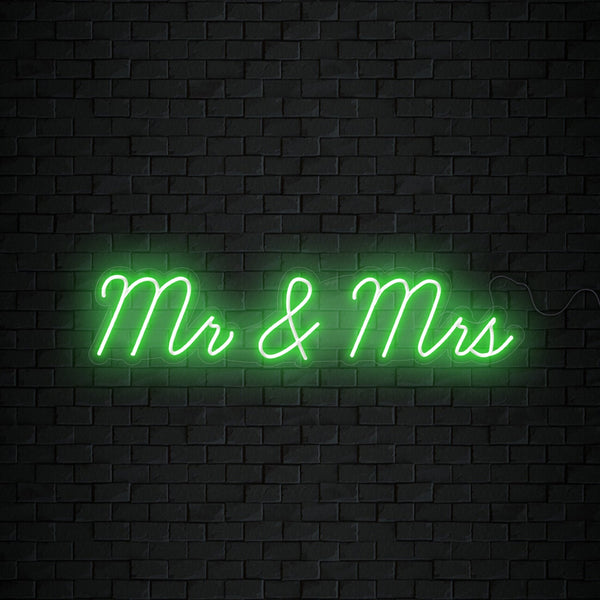 Mr and Mrs Neon Sign