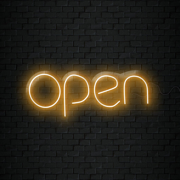 Open Neon Sign