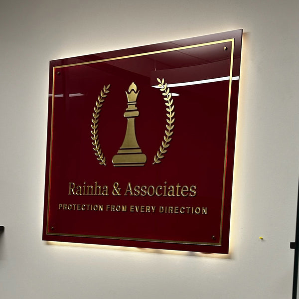 Acrylic Backlit Sign