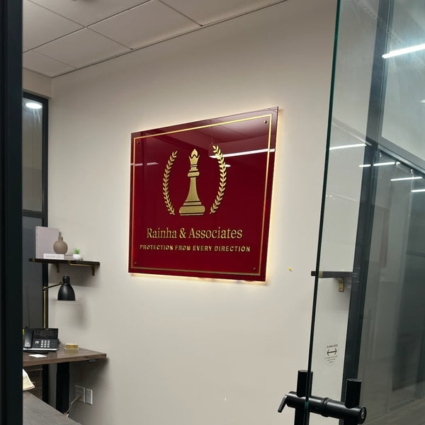 Acrylic Backlit Sign