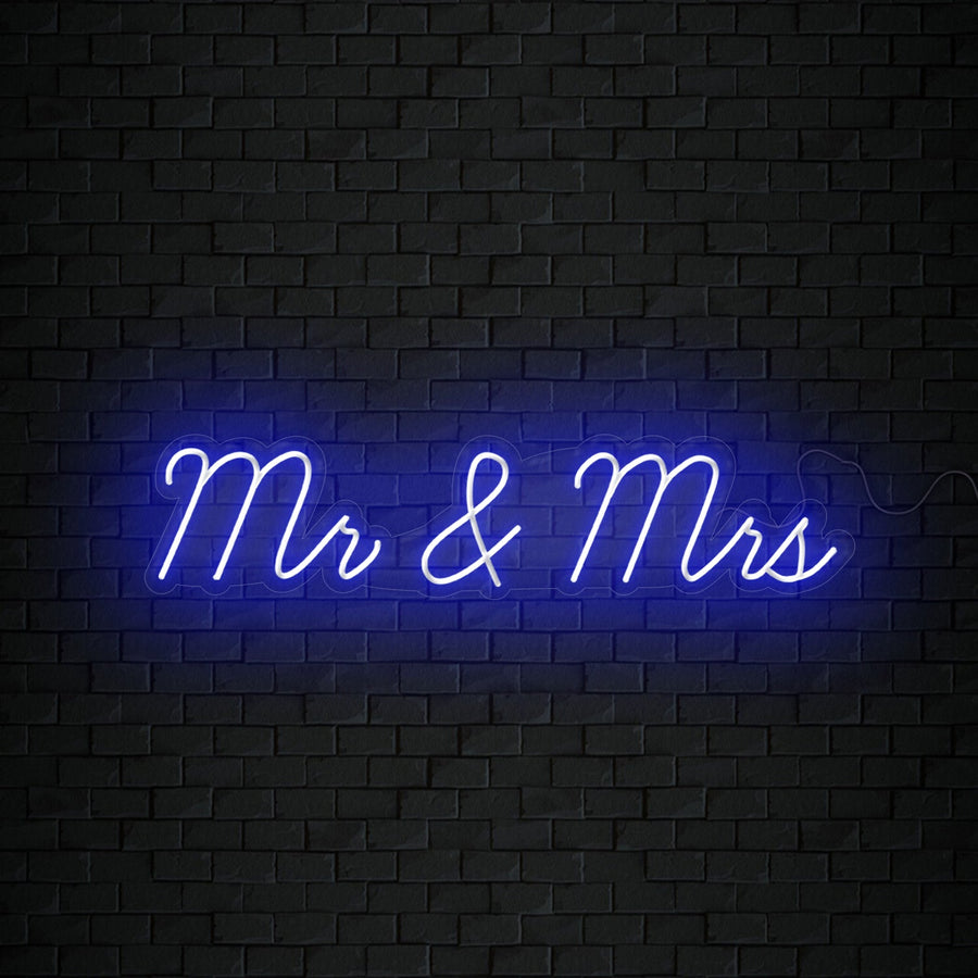 Mr and Mrs Neon Sign
