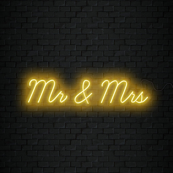 Mr and Mrs Neon Sign