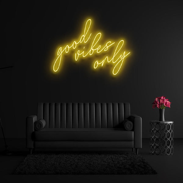 Good Vibes Only Neon Sign