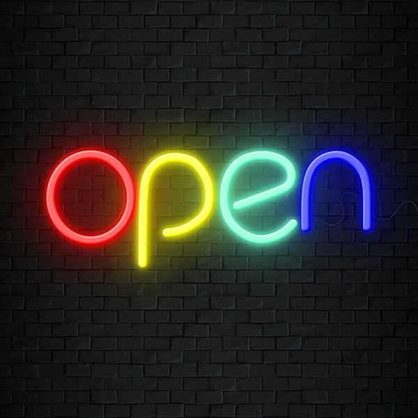 Open Neon Sign