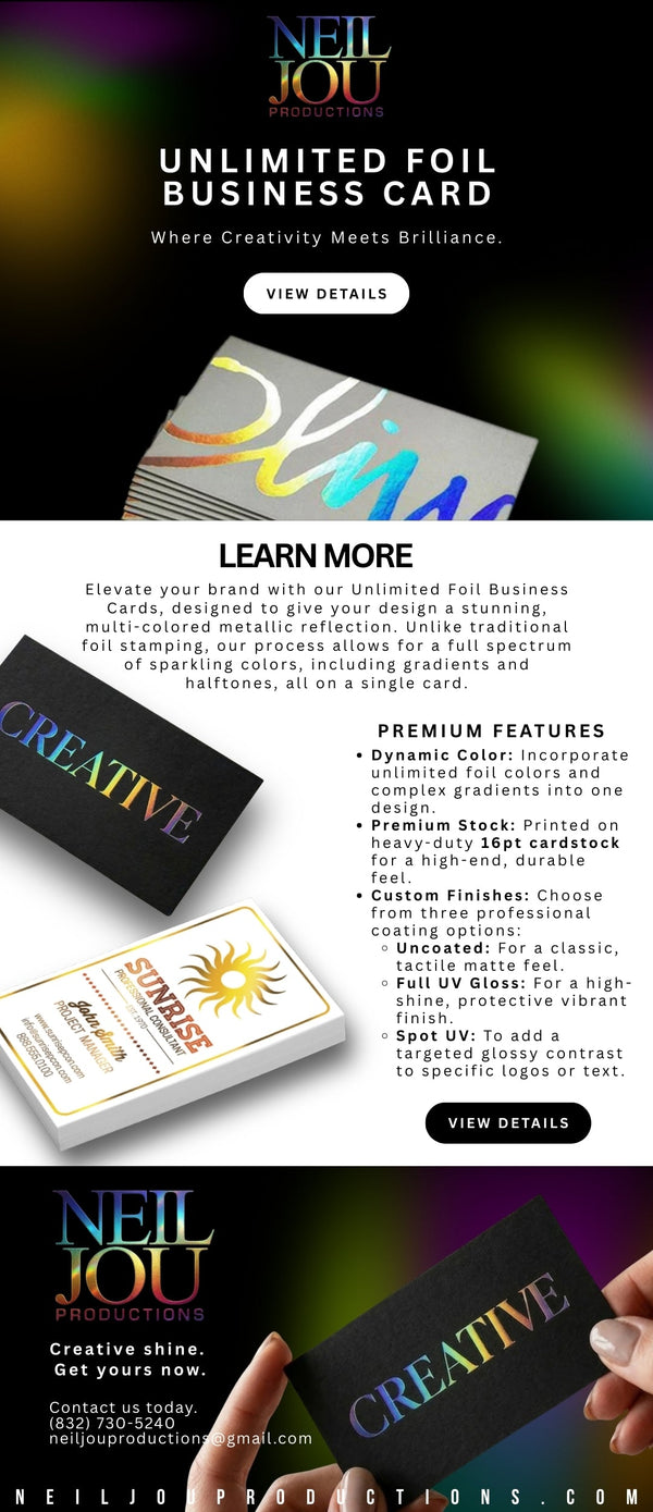 Unlimited Foil Business Cards