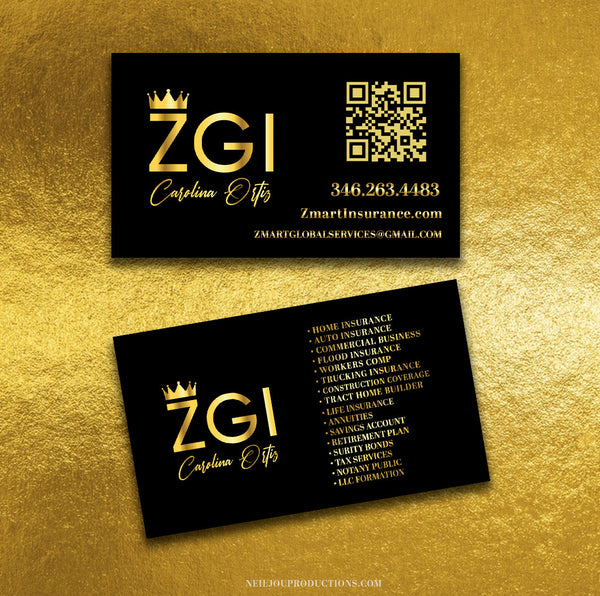 Raised Foil Cards