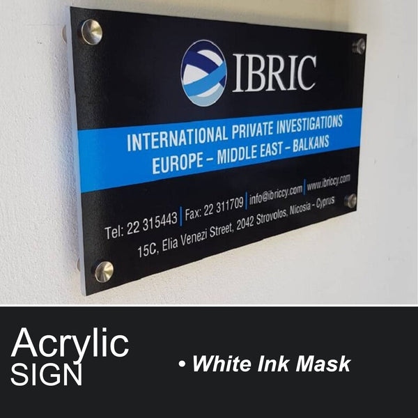 Plexiglass Acrylic Sign