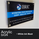 Plexiglass Acrylic Sign
