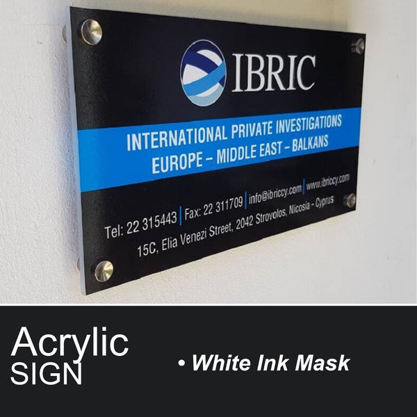 Plexiglass Acrylic Sign