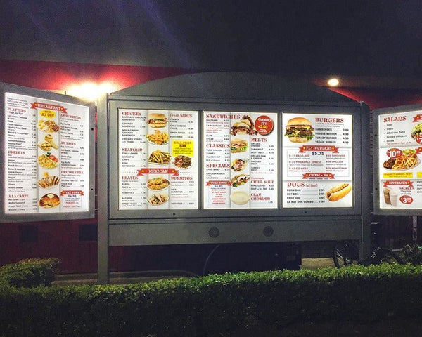 Backlit LED Frame Signs
