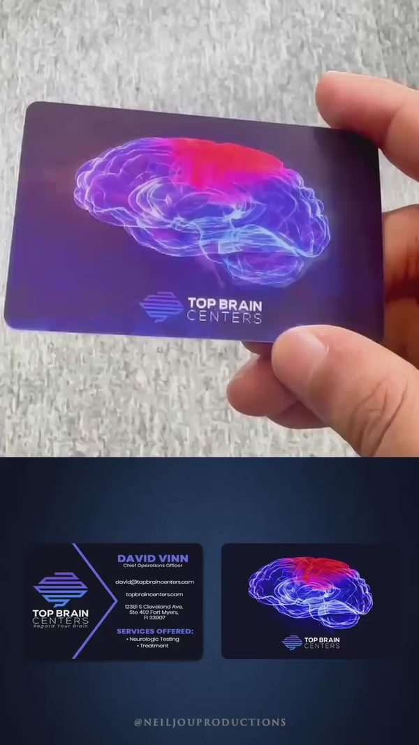 Lenticular 3D Cards - 3D Effect