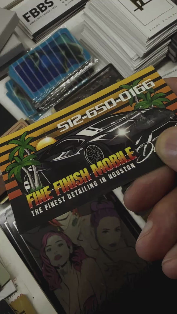Raised Spot UV Cards
